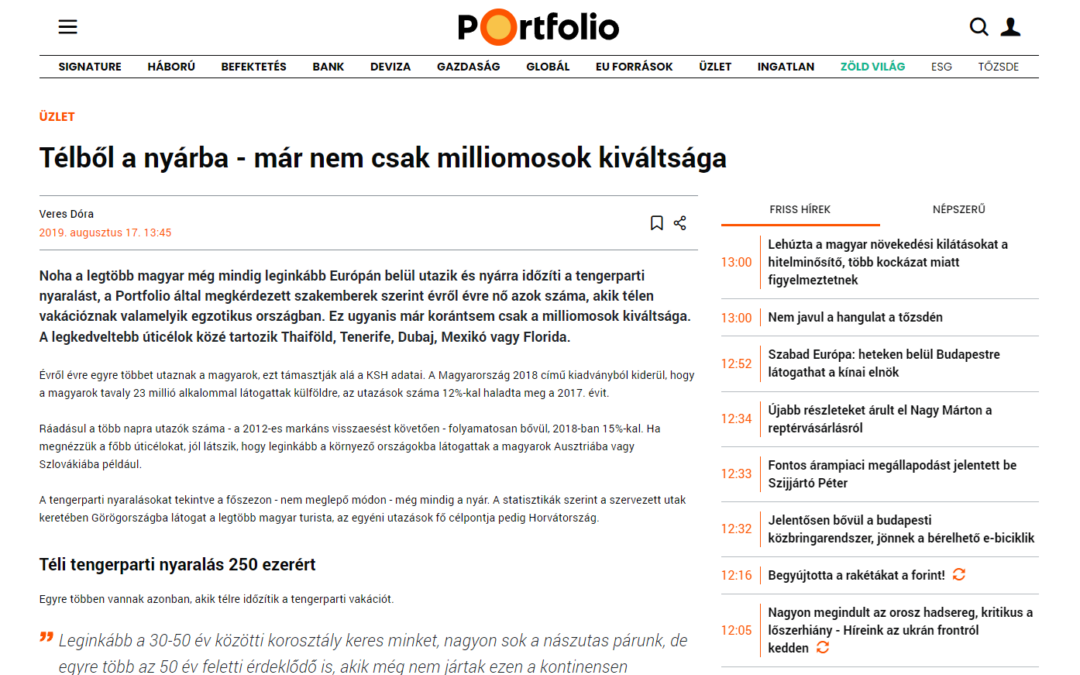 Télből a nyárba – már nem csak milliomosok kiváltsága